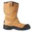 Site Gravel Size 7  Tan  Steel Toe Cap Safety Rigger Boots