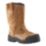 Site Gravel Size 7  Tan  Steel Toe Cap Safety Rigger Boots