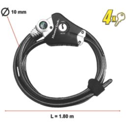 Master Lock Braided Steel Python Cable Lock 1.8m x 10mm