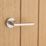 Designer Levers Scylla Lever on Rose Door Handle Pair Brushed Nickel