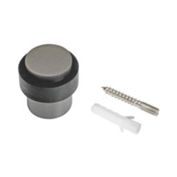 Eclipse Round Linear Floor Door Stop 30 x 40mm Dark Bronze
