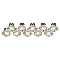LAP  Fixed  LED Downlights Brushed Nickel 4.5W 400lm 10 Pack