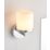 Saxby Hades Bathroom Wall Light Chrome/White