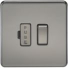 Knightsbridge  13A Switched Fused Spur  Black Nickel