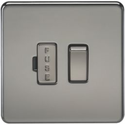 Knightsbridge  13A Switched Fused Spur  Black Nickel
