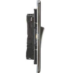 Knightsbridge  10AX 4-Gang 2-Way Light Switch  Black Nickel