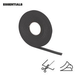 Essentials S2-B10 PVC Foam Draught Seal Black 10m