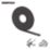 Essentials S2-B10 PVC Foam Draught Seal Black 10m