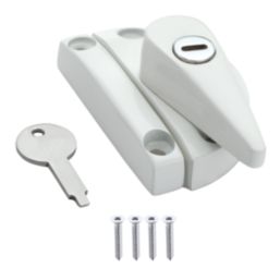 Smith & Locke Sash Window Fastener Polished Brass 80mm x 58mm
