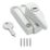 Smith & Locke Sash Window Fastener Polished Brass 80mm x 58mm