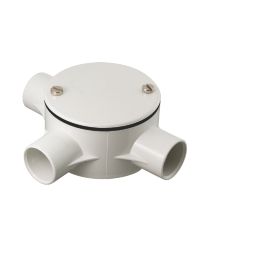 Tower 3 Way 20mm Tee Box White