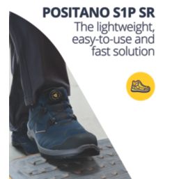 Delta Plus Positano  Size 8  Blue   Steel Toe Cap Safety Trainers