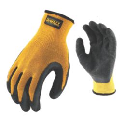DEWALT Textured Rubber Gripper Gloves Yellow Large