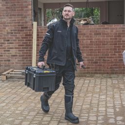 DEWALT Logan Pro-Stretch Work Trousers Black 38" W 31" L