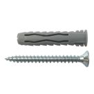 Easyfix  Wall Plugs with Screws 10mm x 50mm 50 Pack