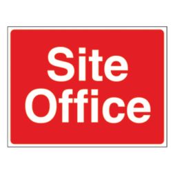 "Site Office" Stanchion Sign 450mm x 600mm