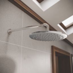 Aqualisa Smart Link Gravity-Pumped Rear-Fed Chrome Thermostatic Dual Outlet Concealed Smart Shower with Fixed Head