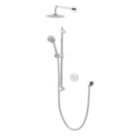 Aqualisa Smart Link Gravity-Pumped Rear-Fed Chrome Thermostatic Dual Outlet Concealed Smart Shower with Fixed Head