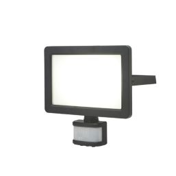 LAP Weyburn Outdoor LED Floodlight With PIR Sensor Black 150W 22,500lm