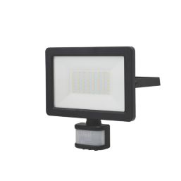 LAP Weyburn Outdoor LED Floodlight With PIR Sensor Black 150W 22,500lm
