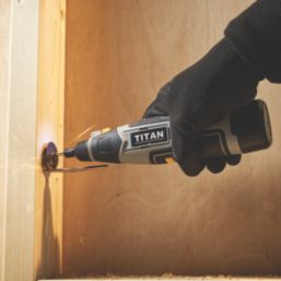 Titan TTG953MLT 12V 1 x 1.5Ah Li-Ion   Cordless Multi-Tool & Accessories 16 Piece Set