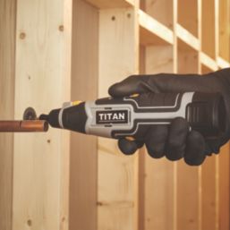Titan TTG953MLT 12V 1 x 1.5Ah Li-Ion   Cordless Multi-Tool & Accessories 16 Piece Set