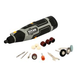 Titan TTG953MLT 12V 1 x 1.5Ah Li-Ion   Cordless Multi-Tool & Accessories 16 Piece Set