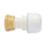 Hep2O  Plastic Push-Fit Straight Keyless Tap Connector 22mm x 3/4"