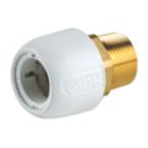 Hep2O  Plastic Push-Fit Adapting Male Coupler 22mm x 3/4"