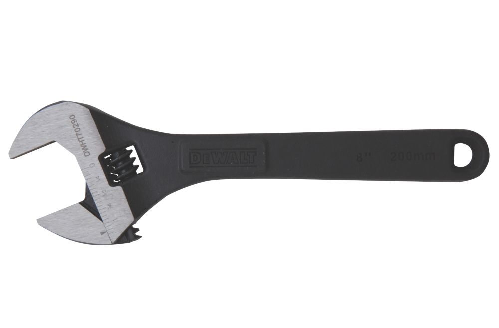 DeWalt Adjustable Wrench 8" Screwfix