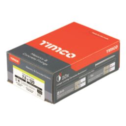 Timco  TX Flat Self Tapping Exterior Concrete Screws 7.5mm x 120mm 100 Pack