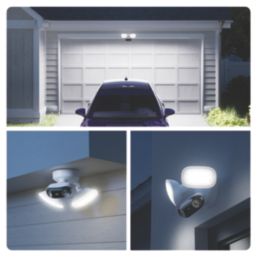 Reolink Floodlight Series F760P White Wired 16MP Outdoor PoE Dual-Lens Security Camera with Floodlight & Photocell Sensor
