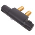 ETAL Atlas Exposed Single Outlet Thermostatic Matt Black Shower Valve