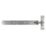 GateMate Matt Silver Straight Adjustable Bands & Hooks 165mm x 18" x 450mm 2 Pack