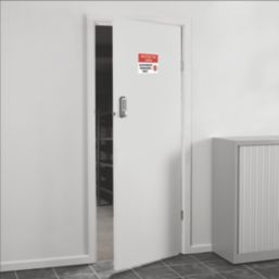 Smith & Locke  Medium Duty Push-Button Lock  35mm Satin Silver