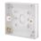 British General 900 Series 1-Gang Surface Pattress  Back Box 16mm