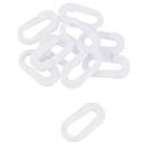 JSP  Plastic Barrier Chain Connectors White  10 Pack