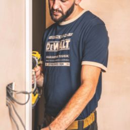 DEWALT Bakesfield Short Sleeve T-Shirts Olive / Navy X Large 45" Chest 2 Pack