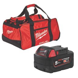 Milwaukee M18FPP6M3-503B FUEL 18V 3 x 5.0Ah Li-Ion RedLithium Brushless Cordless 6-Piece Power Tool Kit