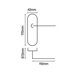Smith & Locke Crane Fire Rated Lever Lock Door Handles Pair Polished Chrome