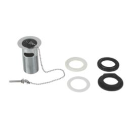 Flomasta Slotted Basin Waste with Rubber Plug & Chain