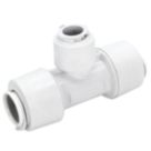 FloPlast FloFit+ Plastic Push-Fit Reducing Tee 22mm x 22mm x 15mm