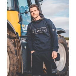 JCB Horton Hoodie Navy / Black Medium 40-42" Chest