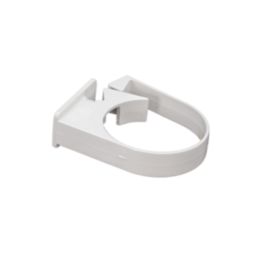 FloPlast  Round Easyfit Pipe Clips White 68mm 10 Pack