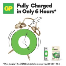 GP Batteries B423 AA Battery Charger with 4 x AA Batteries