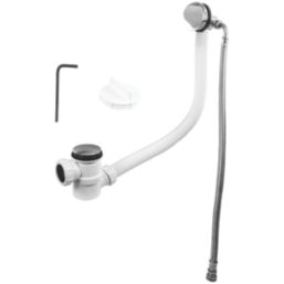 McAlpine  Bath Filler and Overflow White/Chrome 70mm