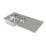 Carysil SD150 1.5 Bowl Stainless Steel Inset Kitchen Sink  1001mm x 417mm