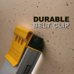 Stanley 13A 2-Gang Unswitched  Power Strip With Belt Clip Black 5m