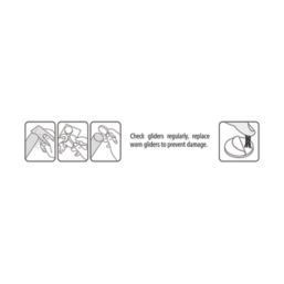 Fix-O-Moll Brown Round Self-Adhesive Felt Gliders 22mm x 22mm 48 Pack