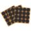 Fix-O-Moll Brown Round Self-Adhesive Felt Gliders 22mm x 22mm 48 Pack